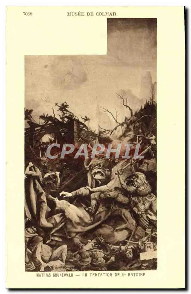 Museum Colmar — Mathias Grunewald — Die Versuchung des heiligen Antonius — Ausgabe Braun & Cie, Mulhouse - Vorderseite