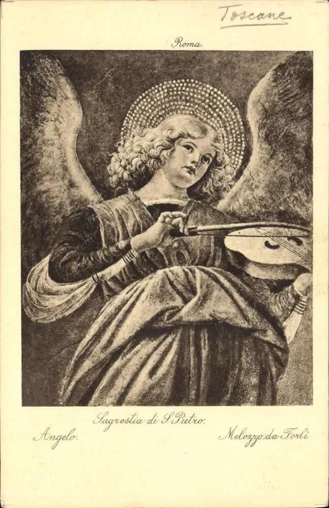 Angélus — Sagrada Capela de S. Pietro — Melozzo da Forlì - Frente