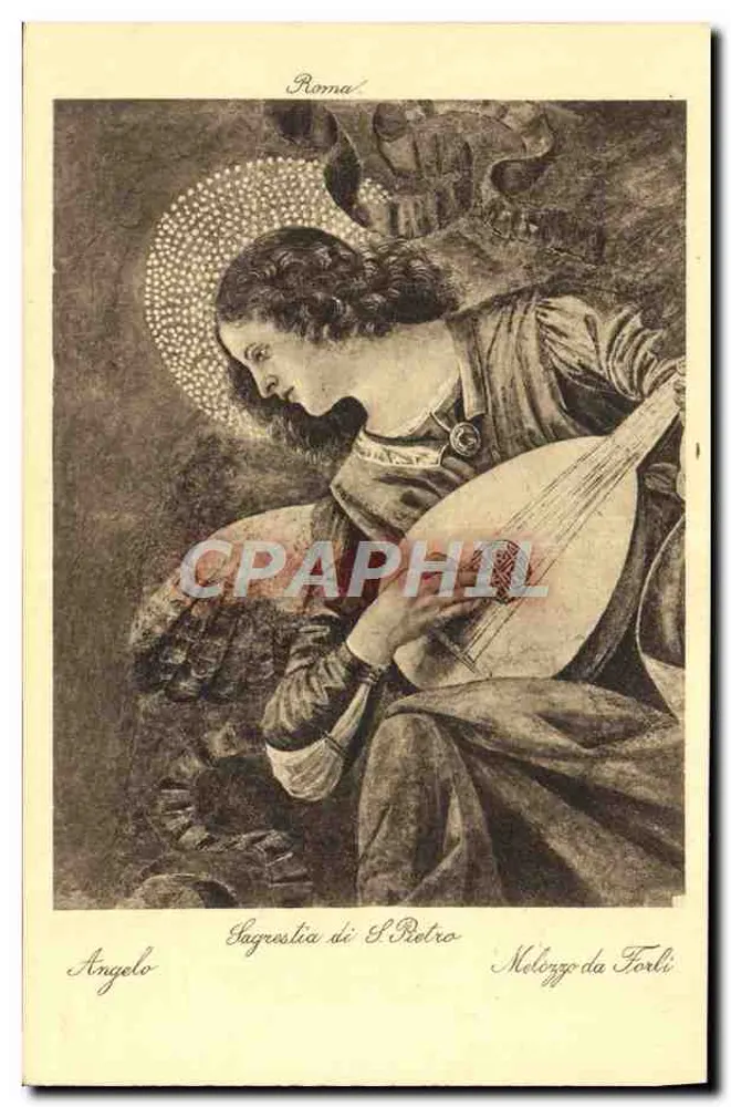 Anjo Sagesia de S. Pietro — obra de Melozzo da Forlì — editor FAC n°85 - Frente