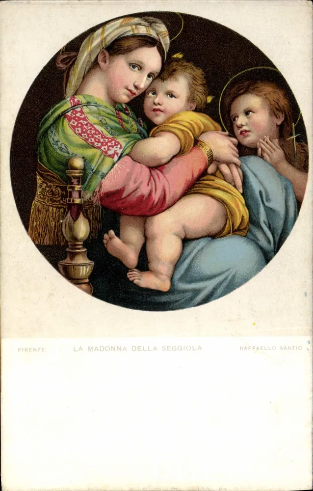 Die Madonna der Stuhllehne — Raphael Sanzio — Florenz - Vorderseite