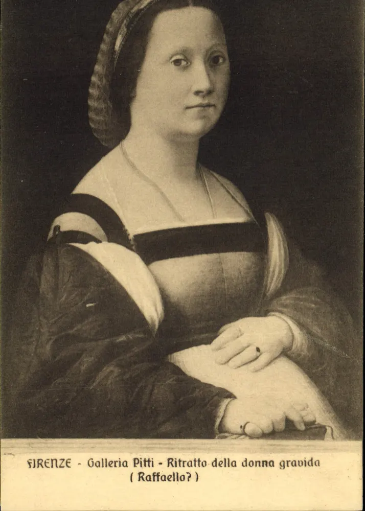 Florenz - Portrait der Schwangeren - Galleria Pitti (Raffaello ?) - Vorderseite