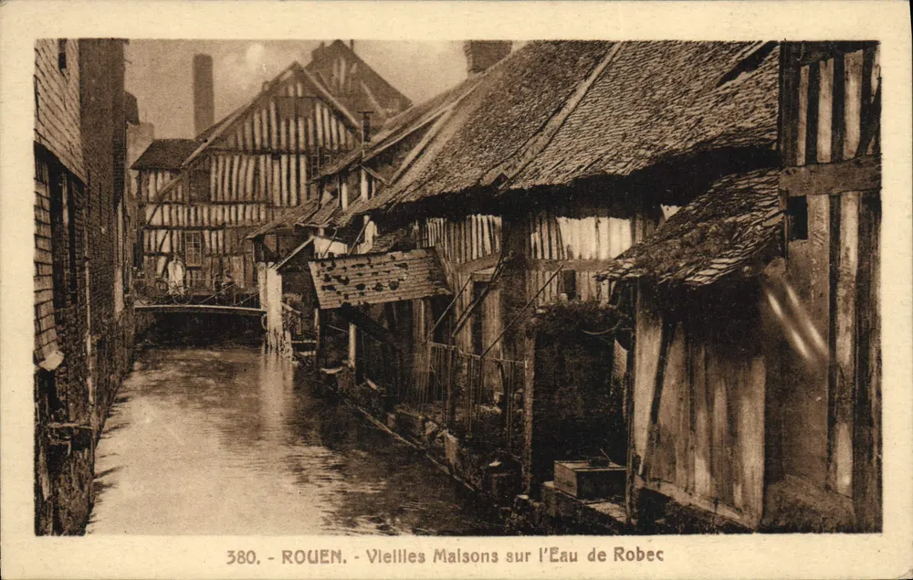 Rouen - Alte Häuser am Robec-Wasser — n° 380 - Vorderseite