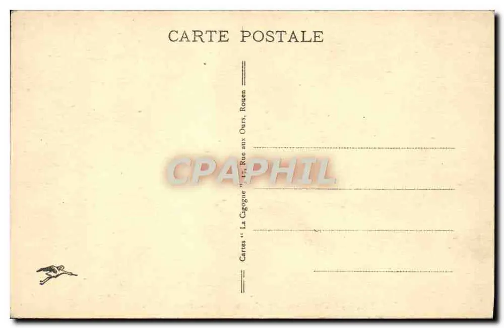 Rouen - Alte Häuser am Robec-Wasser — n° 380 - Rückseite