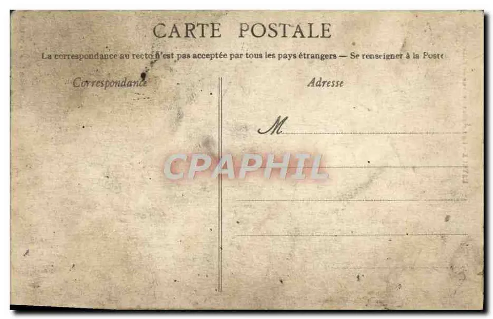 Bayeux - Die Kathedrale, Ansicht vom Brunnen — Sammlung L. M. - Nr. 56 - Rückseite