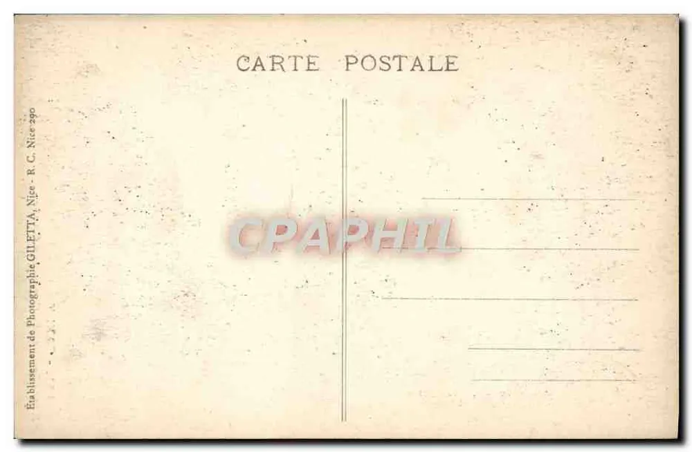 CANNES - Zwischen den Kiefern - Kreuz der Wachen — Édition Gilletta, n° 551 - Rückseite