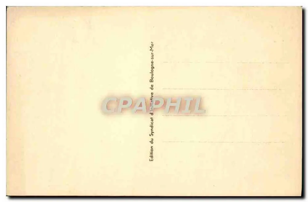 Boulogne-sur-Mer. Porte Gayole — Verlag: Syndicat d'initiative de Boulogne-sur-Mer - Rückseite