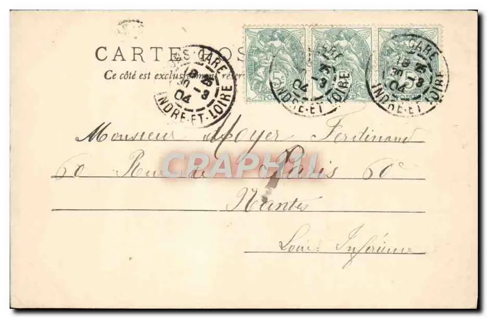 Tours - Ponte suspensa Saint-Symphorien — editor Cartes Mos, n°23 - Verso