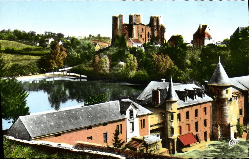 Bourbon-l'Archambault — O Castelo, a Moinha e o Lago — C.A.P. Paris - Frente