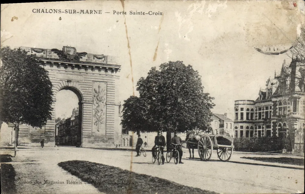 Chalons-sur-Marne — Porte Sainte-Croix — Édition des Magasins Réunis - Frente