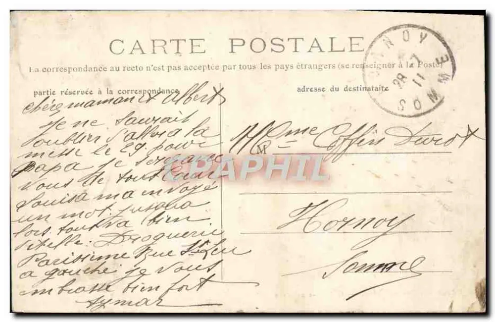 Chalons-sur-Marne — Porte Sainte-Croix — Édition des Magasins Réunis - Verso