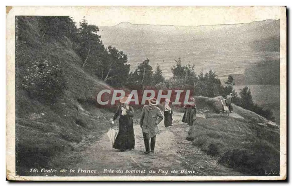 Zentrum Frankreichs — Nahe dem Gipfel des Puy de Dôme — L.V. — n°16 - Vorderseite