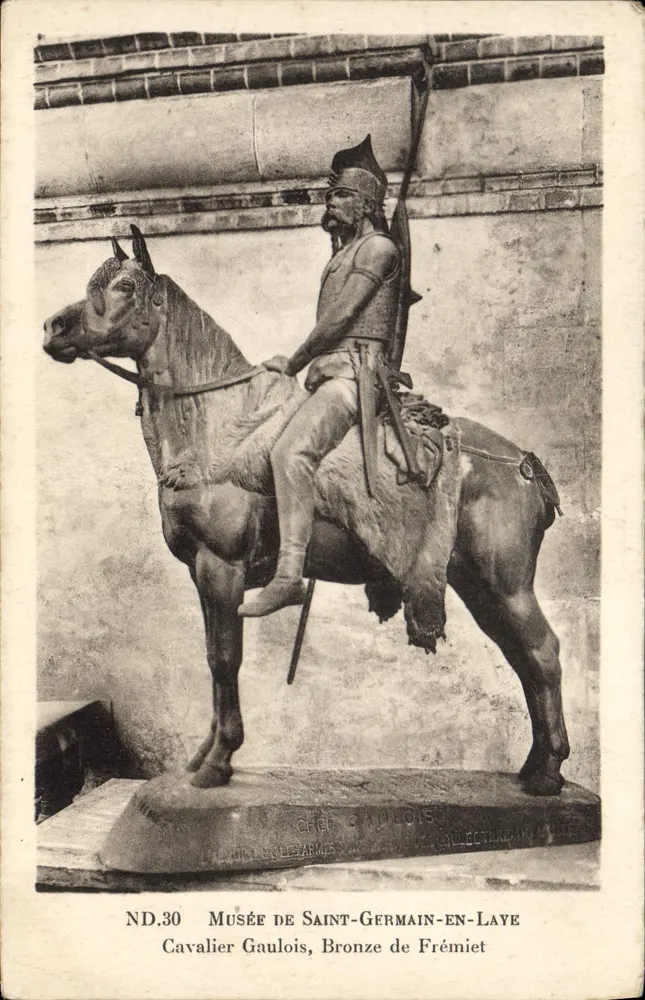 Galischer Krieger — Bronze von Frémiet — Museum Saint-Germain-en-Laye - Vorderseite