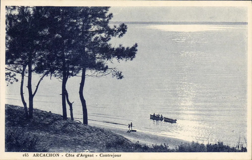 Arcachon - Côte d'Argent - Contra-luz — Edição especial Au Souvenir de la Côte d'Argent, Arcachon - Frente