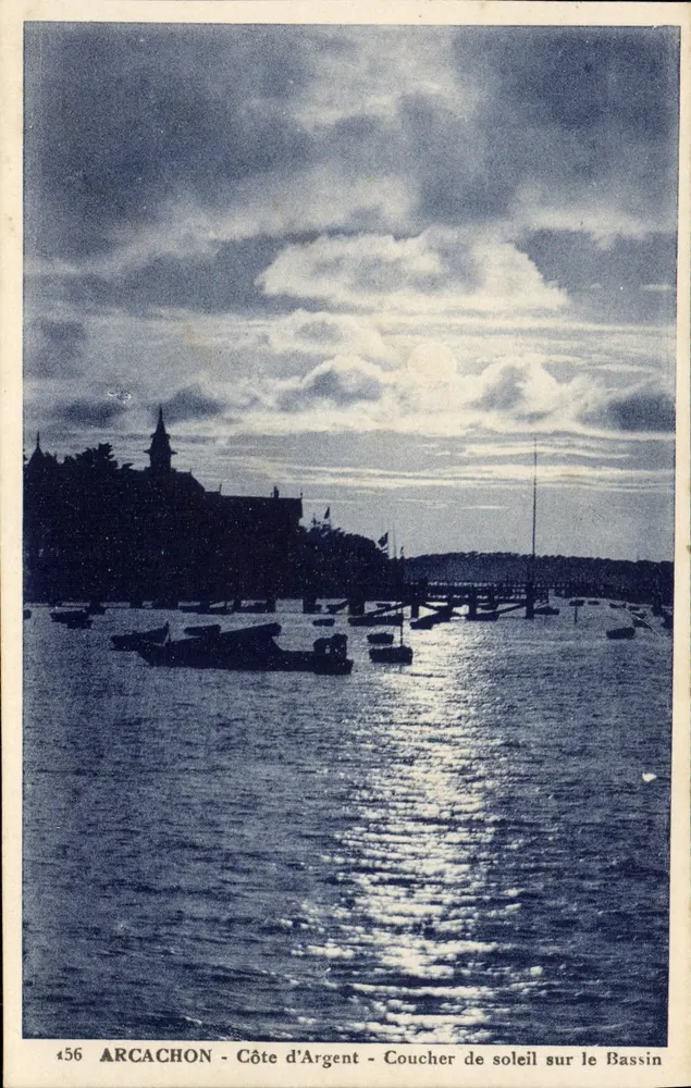 Arcachon - Côte d'Argent - Sonnenuntergang über den Hafen - Vorderseite