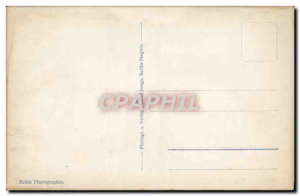 Berlim, Siegesallee — vista do monumento da vitória e de uma estátua — editor Junga, n° 164 - Verso