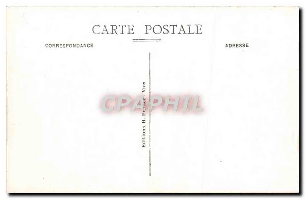 Vire - A Igreja de Nossa Senhora — editor H. Erniette, n°7 - Verso