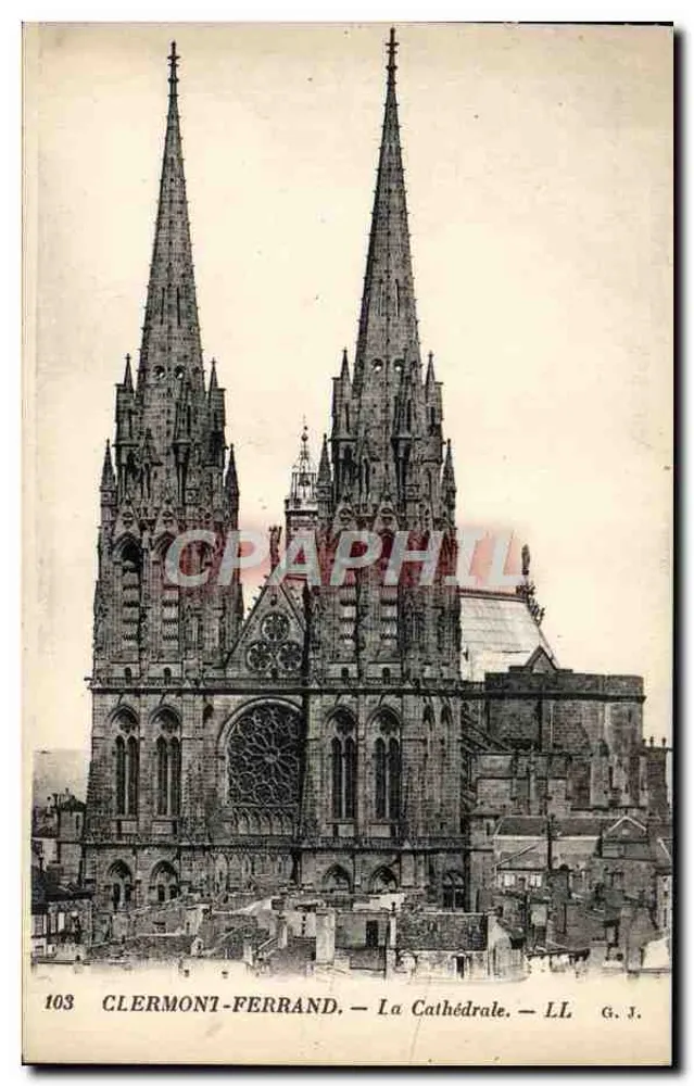 Clermont-Ferrand — A Catedral — LL G.J. — n° 103 - Frente