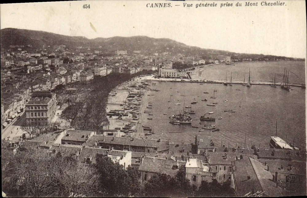 CANNES — Allgemeiner Blick vom Mont Chevalier — Anciens Étab. Réoudren et Cie, Paris - Vorderseite