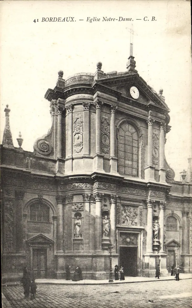 Bordeaux — Church of Notre-Dame — C. B. - Frente