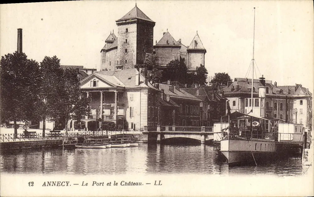 Annecy — Der Hafen und das Schloss — LL - Vorderseite