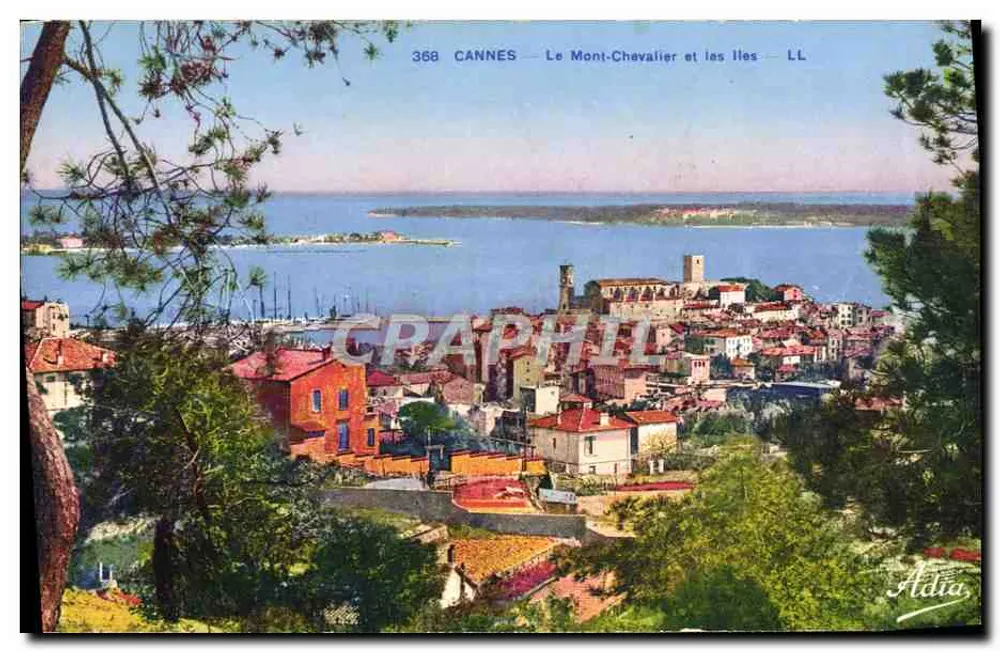 CANNES — O Monte-Chevalier e as Ilhas — Adlia, n° 368 - Frente