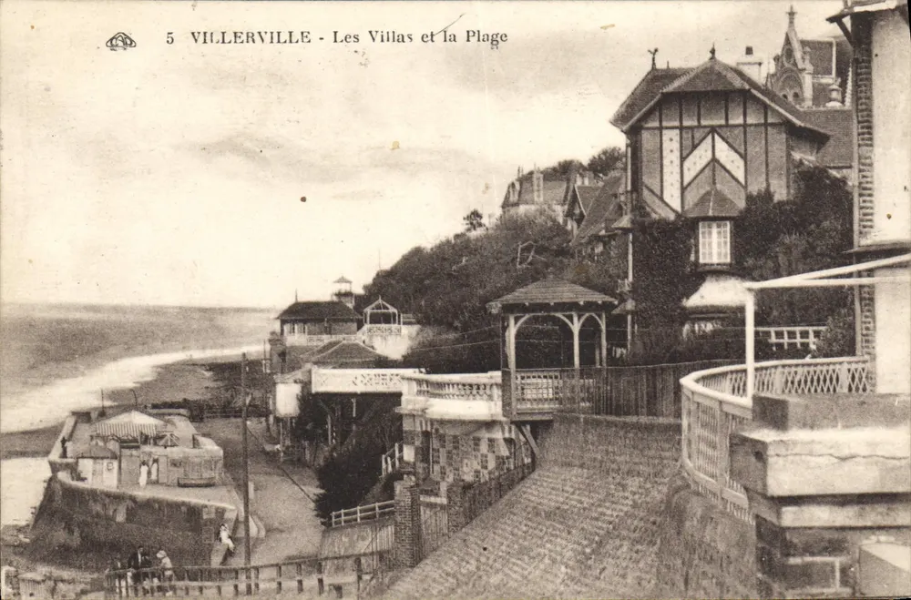 Villerville - Die Villen und der Strand — Verlag Château des Arts, Serie 5 - Vorderseite
