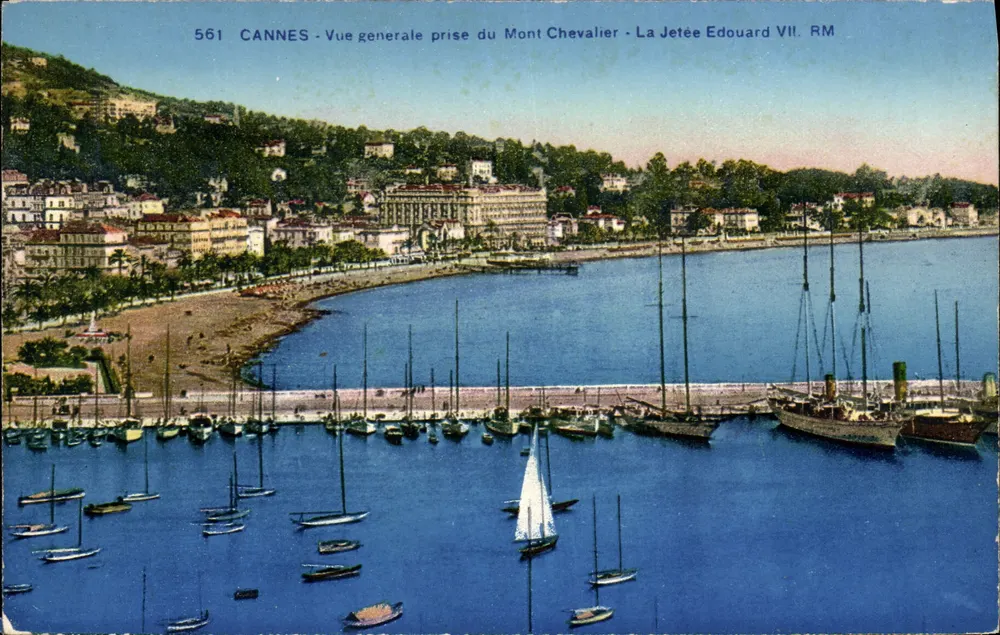 CANNES - Allgemeiner Blick vom Mont Chevalier - La Jetée Edouard VII. RM - Vorderseite