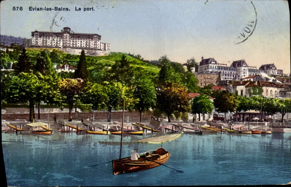 Evian-les-Bains. Port — Fototypia Cie, Neuchâtel, nr 576 - Awers