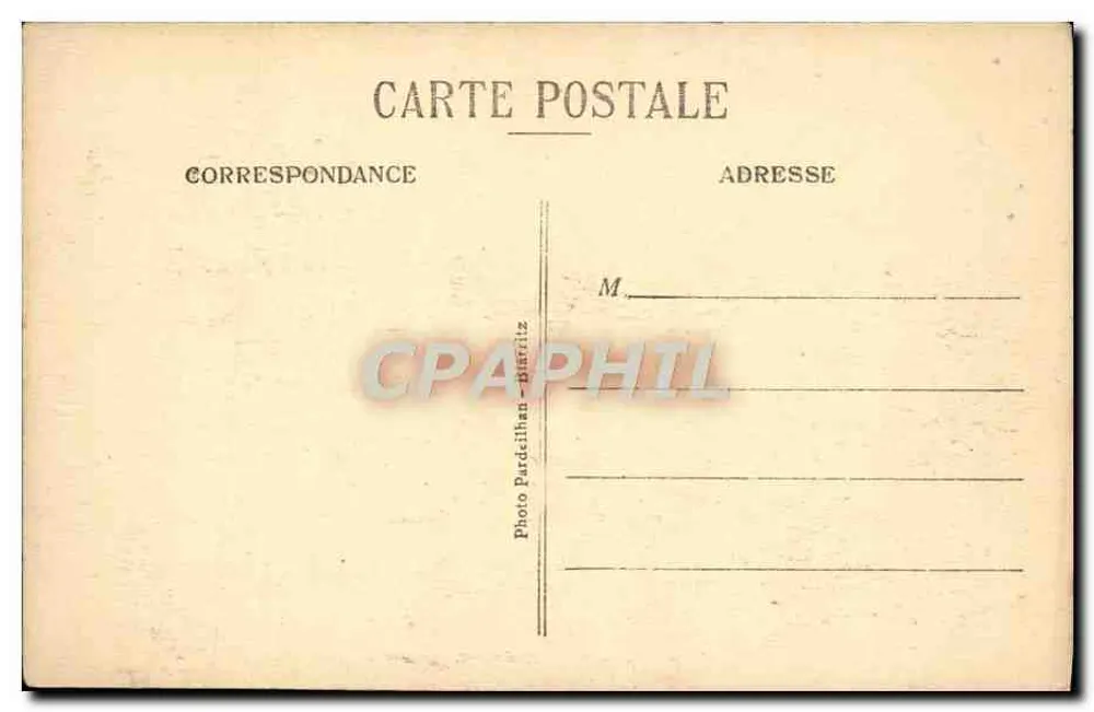 Biarritz — Golf von Gasconien — Hintergrundmeer — Photo Pardelhan-Biarritz - Rückseite