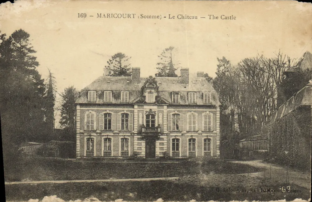 Maricourt (Somme) — Le Château — éditeur G. Lelong, 31, Rue Française - Frente