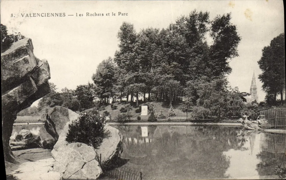 Valenciennes — Die Felsen und der Park — n°8 - Vorderseite