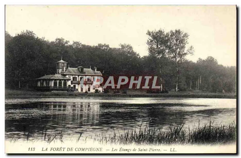 A Floresta de Compiègne — Os Lagos de Saint-Pierre — LL. — n°113 - Frente