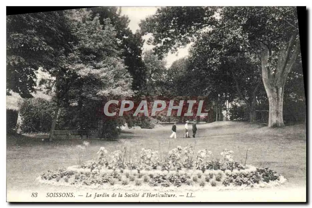 Soissons — Le Jardin de la Société d'Horticulture — LL. — n°83 - Vorderseite