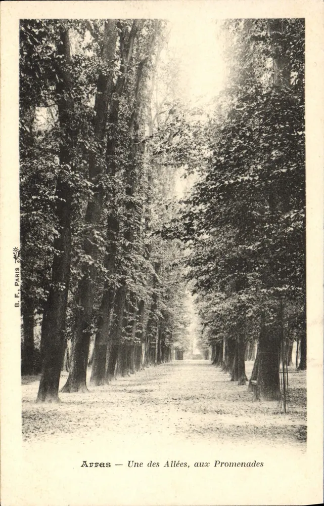Arres — Eine der Alleen, in den Promenaden — B.F. Paris - Vorderseite
