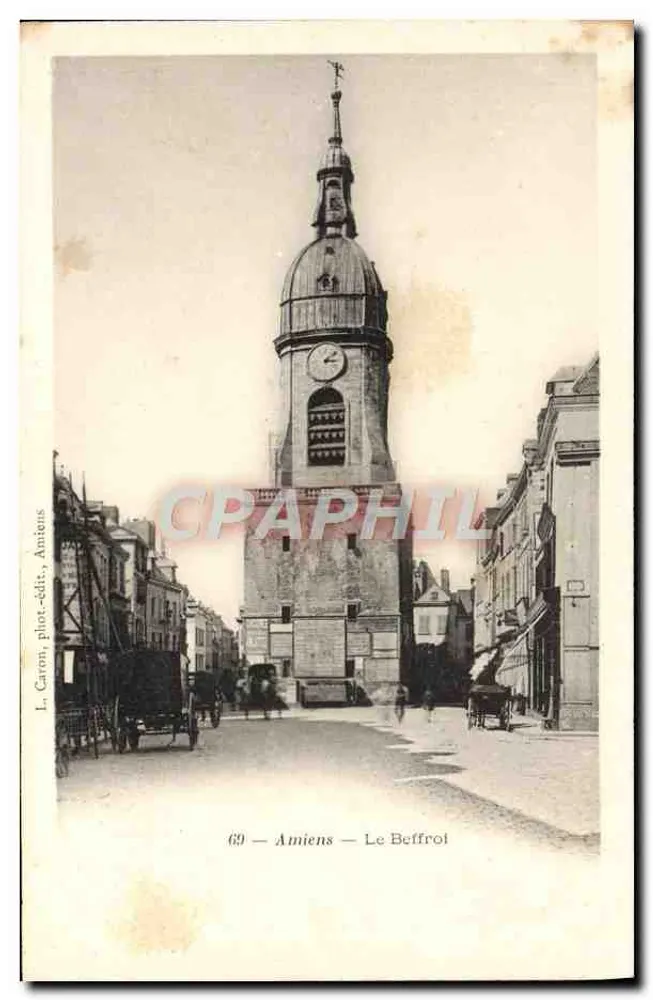Amiens — O Sino — L. Caron, fot.-edit., Amiens, n°69 - Frente