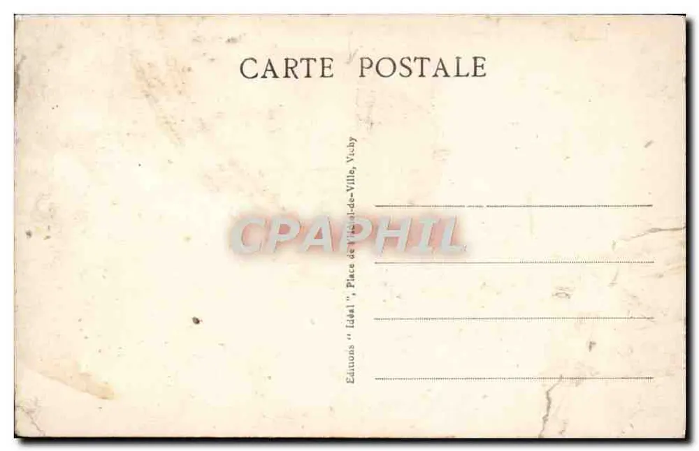 Château de Tournoeil — Le Donjon — Éditeur "Idéal" Vichy - Rückseite