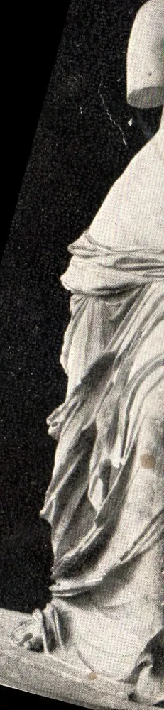Statue drapée — détail de la robe — éditeur non identifiable - Frente