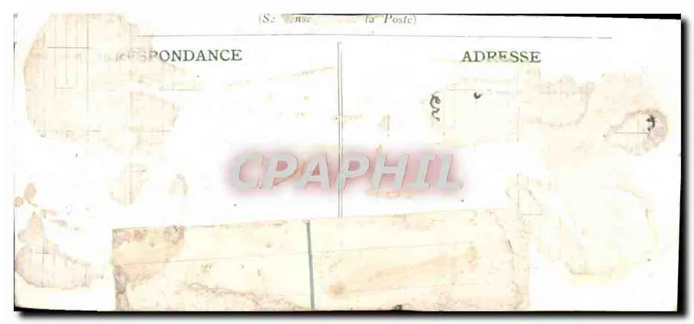 Statue drapée — détail de la robe — éditeur non identifiable - Verso