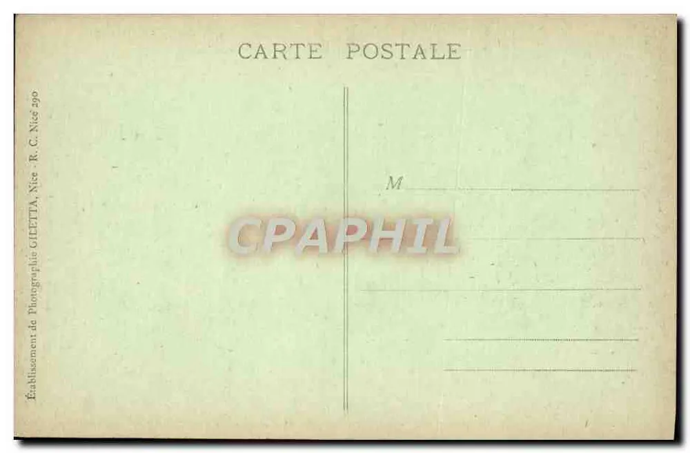 ÈZE - Route de la Grande Corniche — Édition Gillette, n° 1023 - पीछे