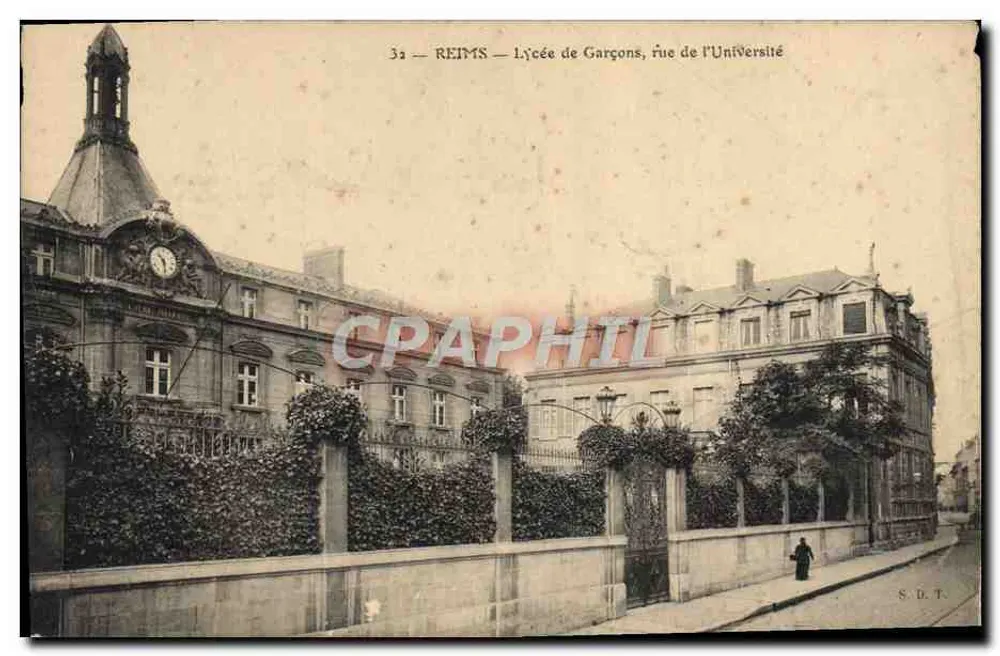 Reims — Liceu de Gargons, rua da Universidade — S.D.T. - Frente