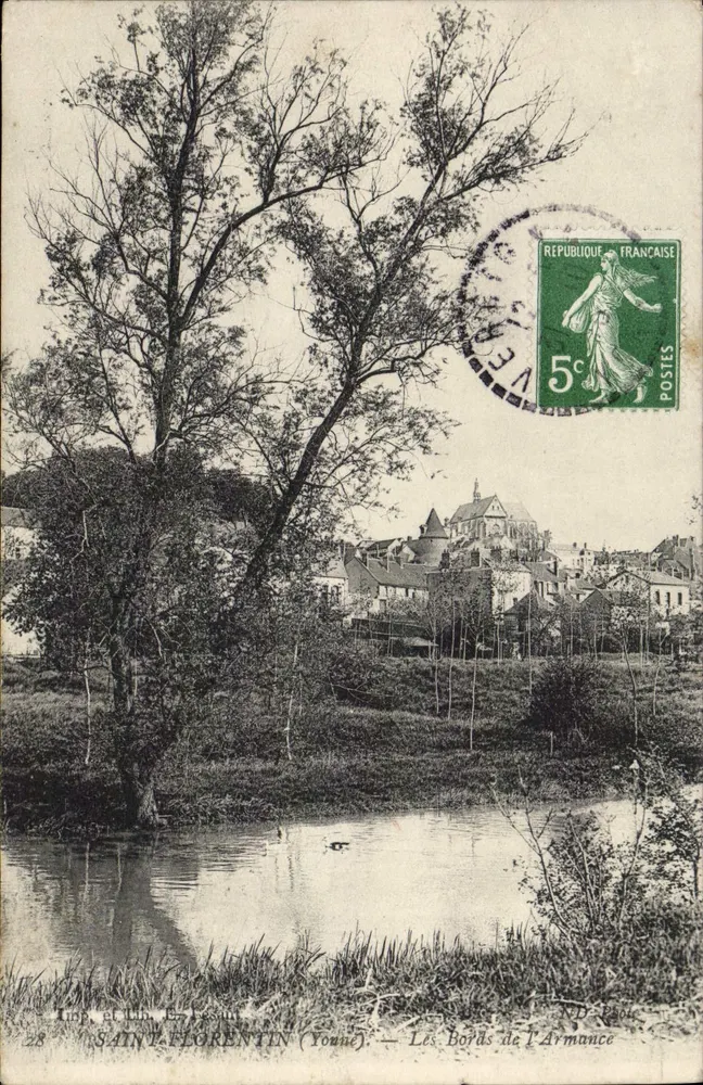 Saint-Florentin (Yonne) — As Margens do Armance — Imp. E. Lecoint - Frente