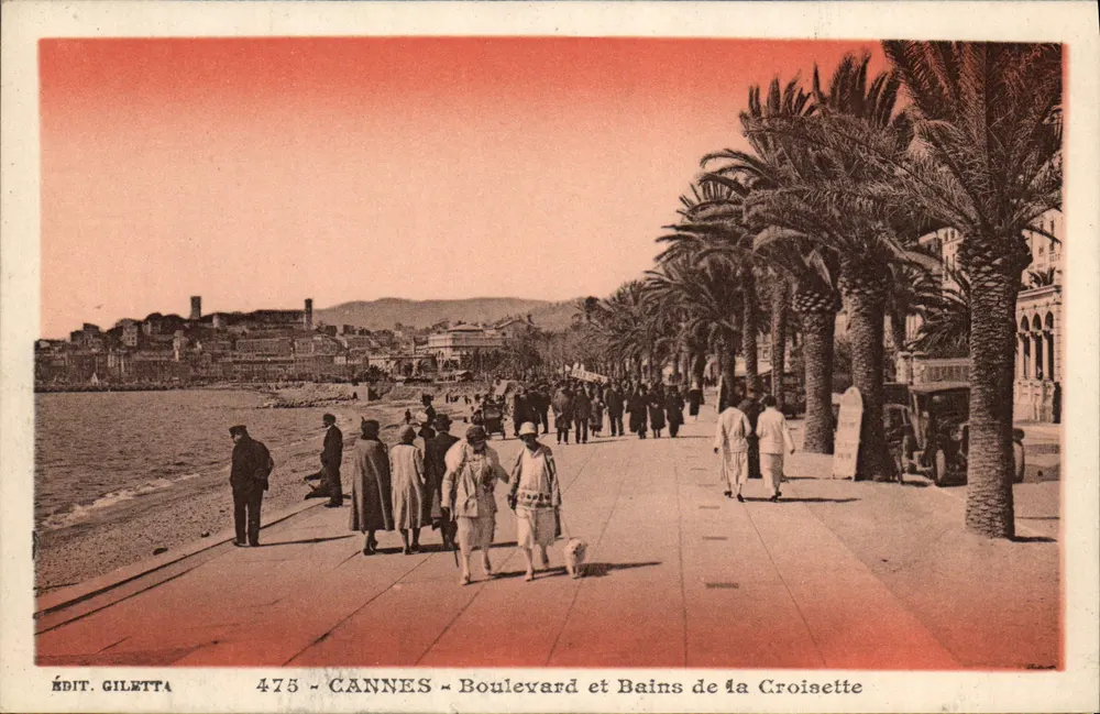 CANNES - Boulevard e Bains de la Croisette — Ed. Giletta, n° 475 - Frente