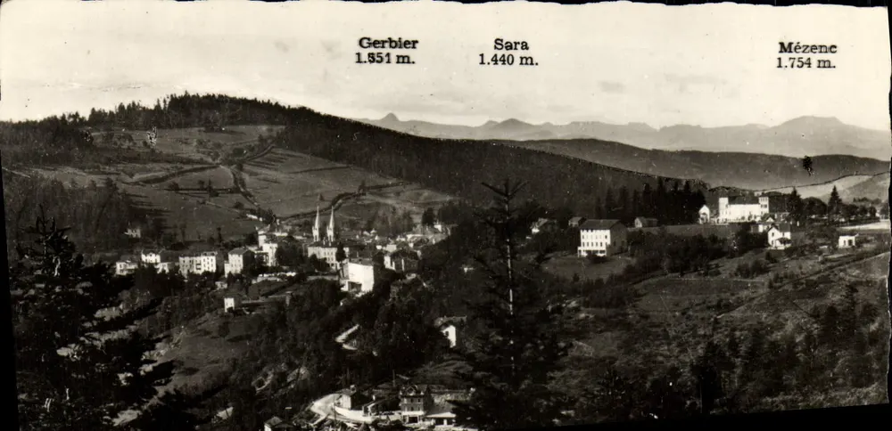 Panoramablick auf die Cévennes — La Louvesc — Edition Margerit-Démond - Vorderseite