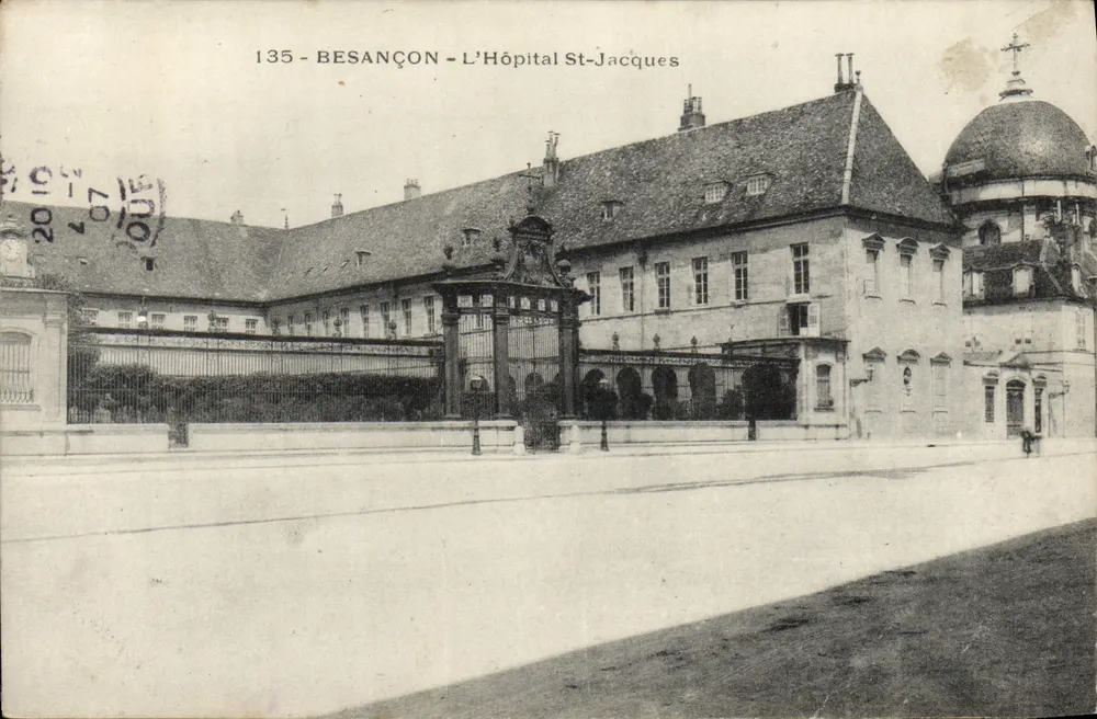 Besançon - O Hospital St-Jacques — editor desconhecido, n° de série 135 - Frente