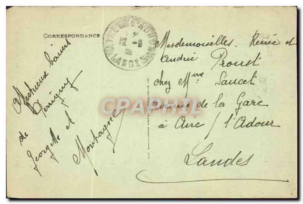 Umgebung von LONS-LE-SAUNIER — Ruinen des Schlosses Montmort — Verlag P. Poron - Rückseite