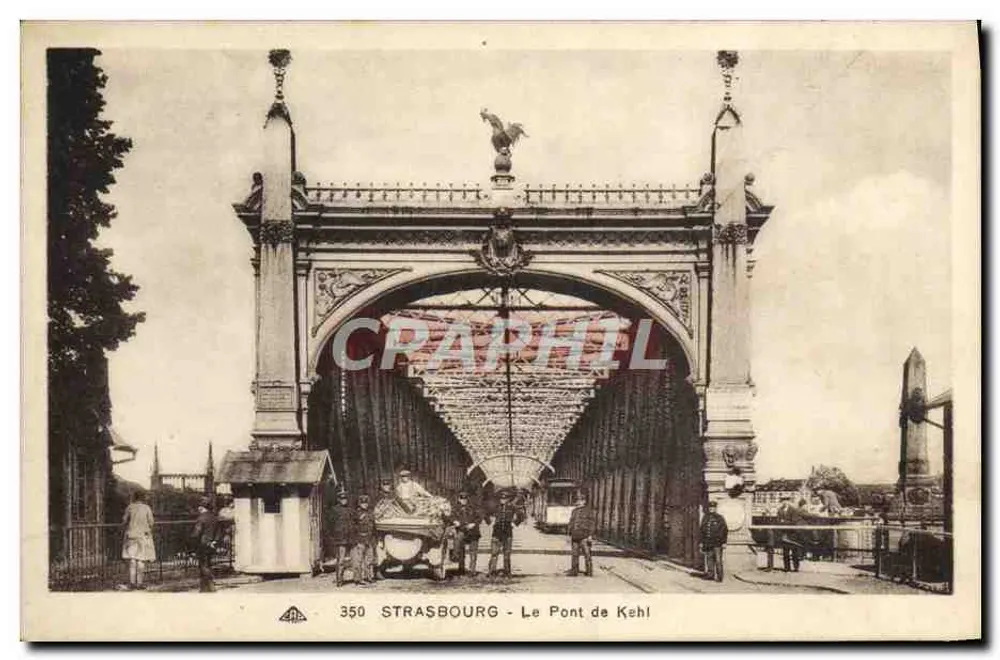 Strasbourg - O Ponte de Kehl — editor A. Fot. Strasbourg, n° 350 - Frente