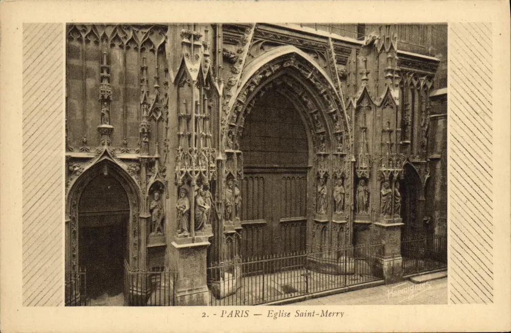 Paris — Igreja de Saint-Merry — Editor E. Harmignies, n°2 - Frente
