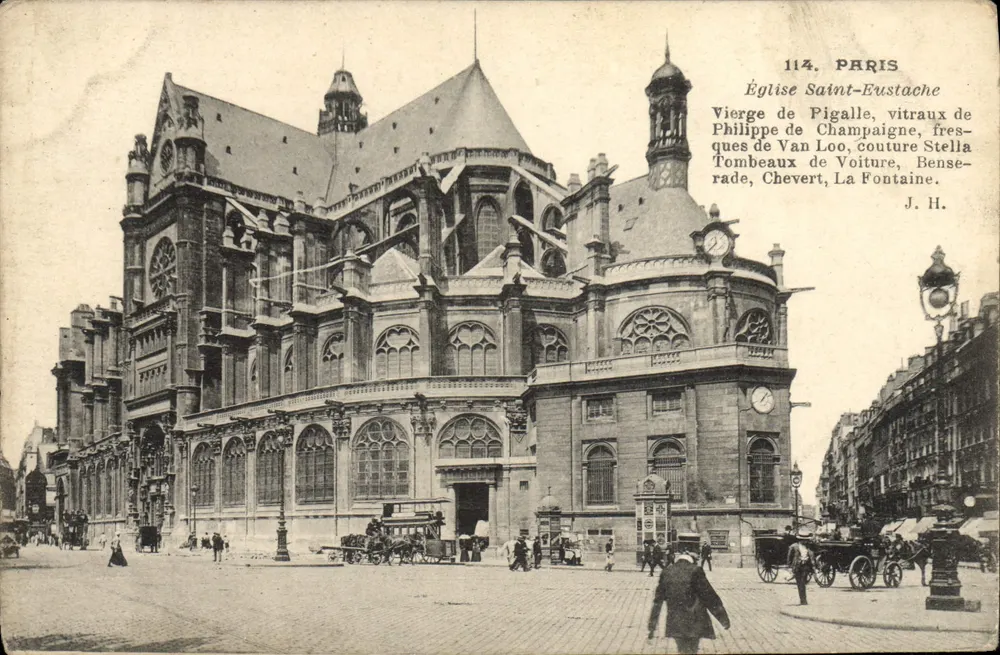 Igreja de São Eustáquio — Paris — J. H. n° 114 - Frente