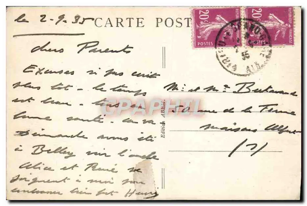 Petit-Abergement (Ain) — O Ponte sobre o Seran — Edição ABBERGEMENT - Verso