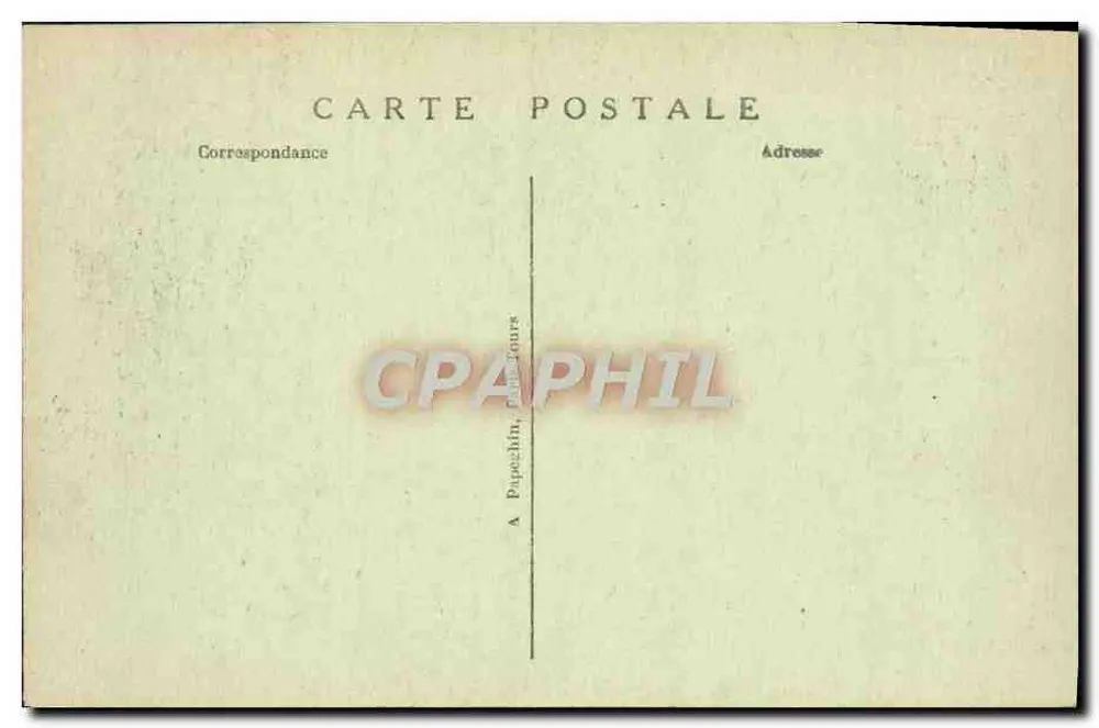 Tours (l'et-L.) — Das Palais de Justice, dasHôtel-de-Ville und der Platz (Südseite) — A. P. - Rückseite